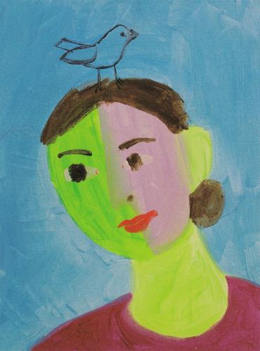 Woman with a Bird on her Head, 2005