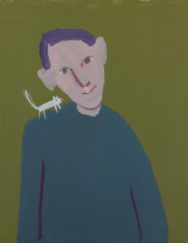 White Mouse on Shoulder, 2015